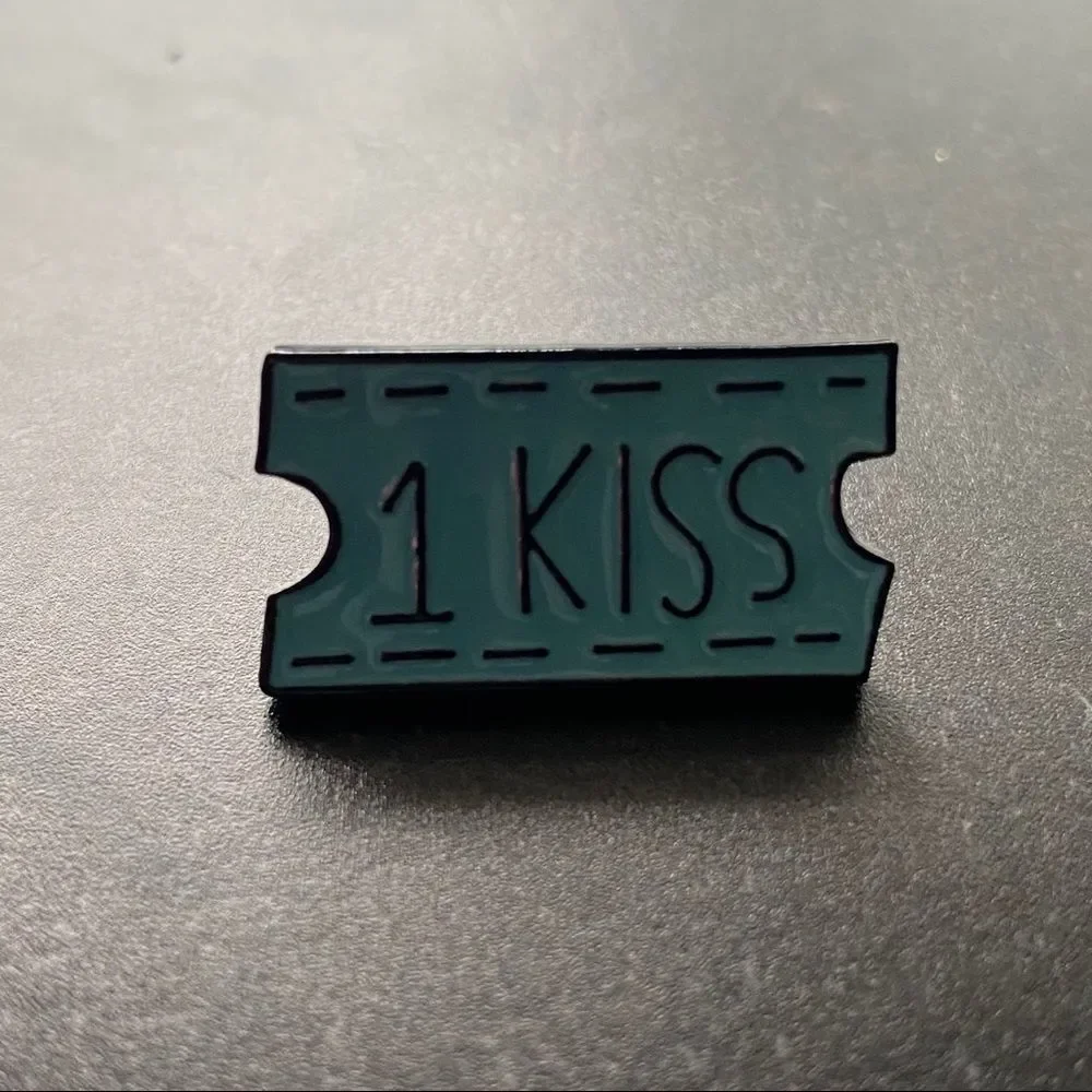 1 Kiss Coupon Enamel Pin/ Brooch Lapel
